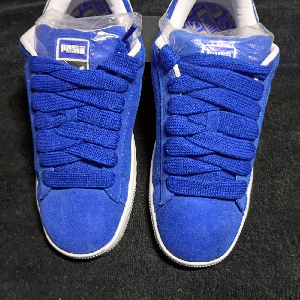Puma Blue Suede Sneakers